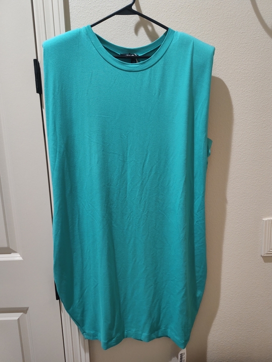 carla G Dresses & Skirts - NWT Carla G Brand Size Large Women’s Sleeveless Teal Tank Top Made In Italy